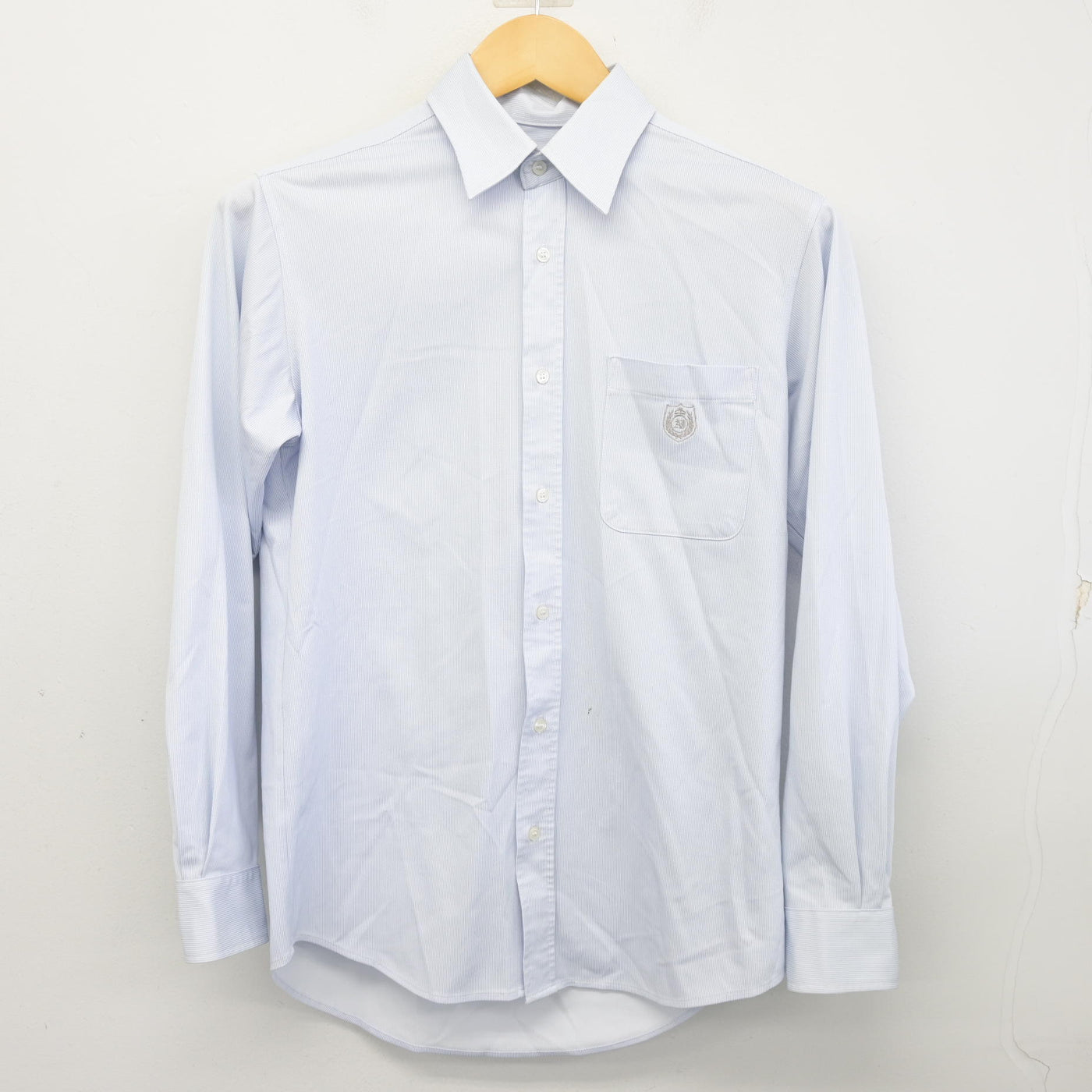 【中古】北海道 札幌英藍高等学校 男子制服 2点 (ニット・シャツ) sf098757