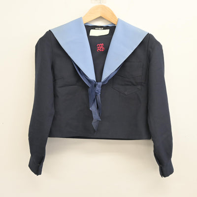 【中古】大阪府 宮山台中学校 女子制服 4点 (セーラー服・スカート) sf098761