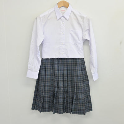【中古】東京都 尾山台中学校 女子制服 3点 (ブレザー・シャツ・スカート) sf098763
