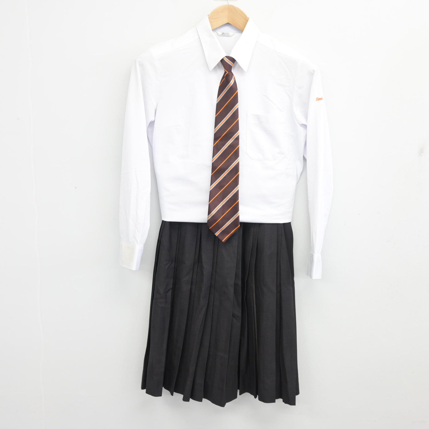 【中古】広島県 崇徳高等学校 女子制服 4点 (ブレザー・シャツ・スカート) sf098768