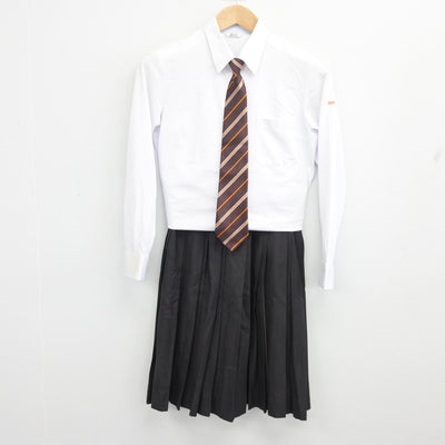 【中古】広島県 崇徳高等学校 女子制服 4点 (ブレザー・シャツ・スカート) sf098768
