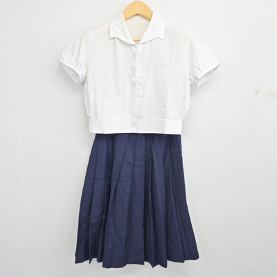 【中古】大阪府 帝塚山学院高等学校 女子制服 4点 (シャツ・スカート) sf098778
