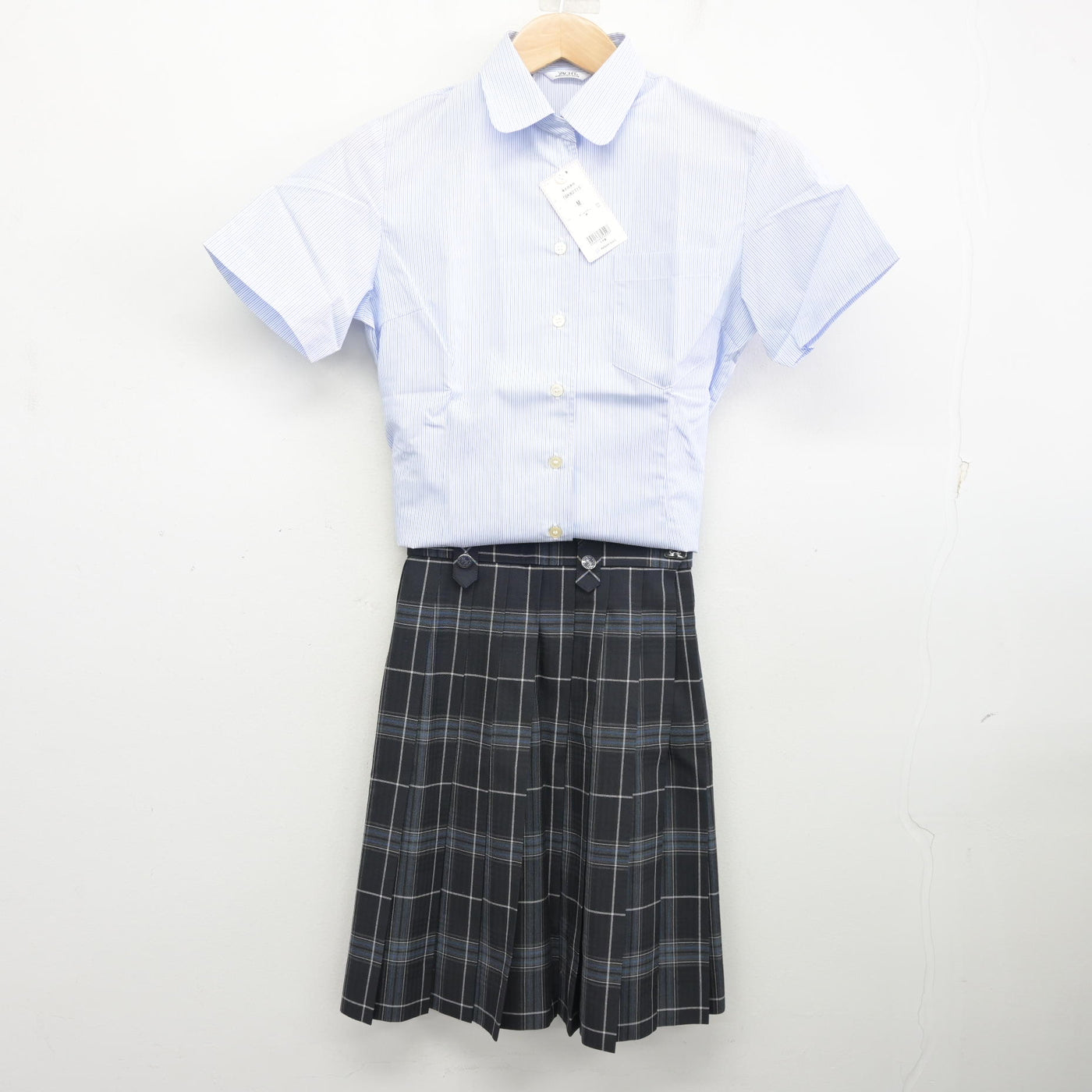 【中古】三重県 桑名西高等学校 女子制服 2点 (シャツ・スカート) sf098797