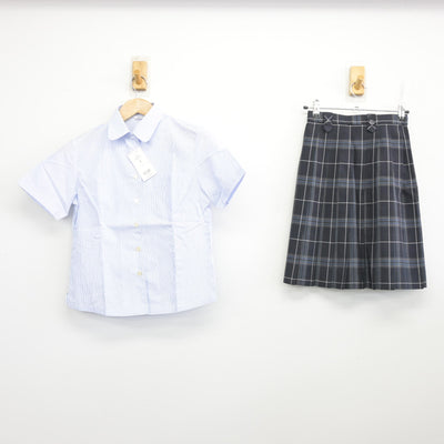 【中古】三重県 桑名西高等学校 女子制服 2点 (シャツ・スカート) sf098797