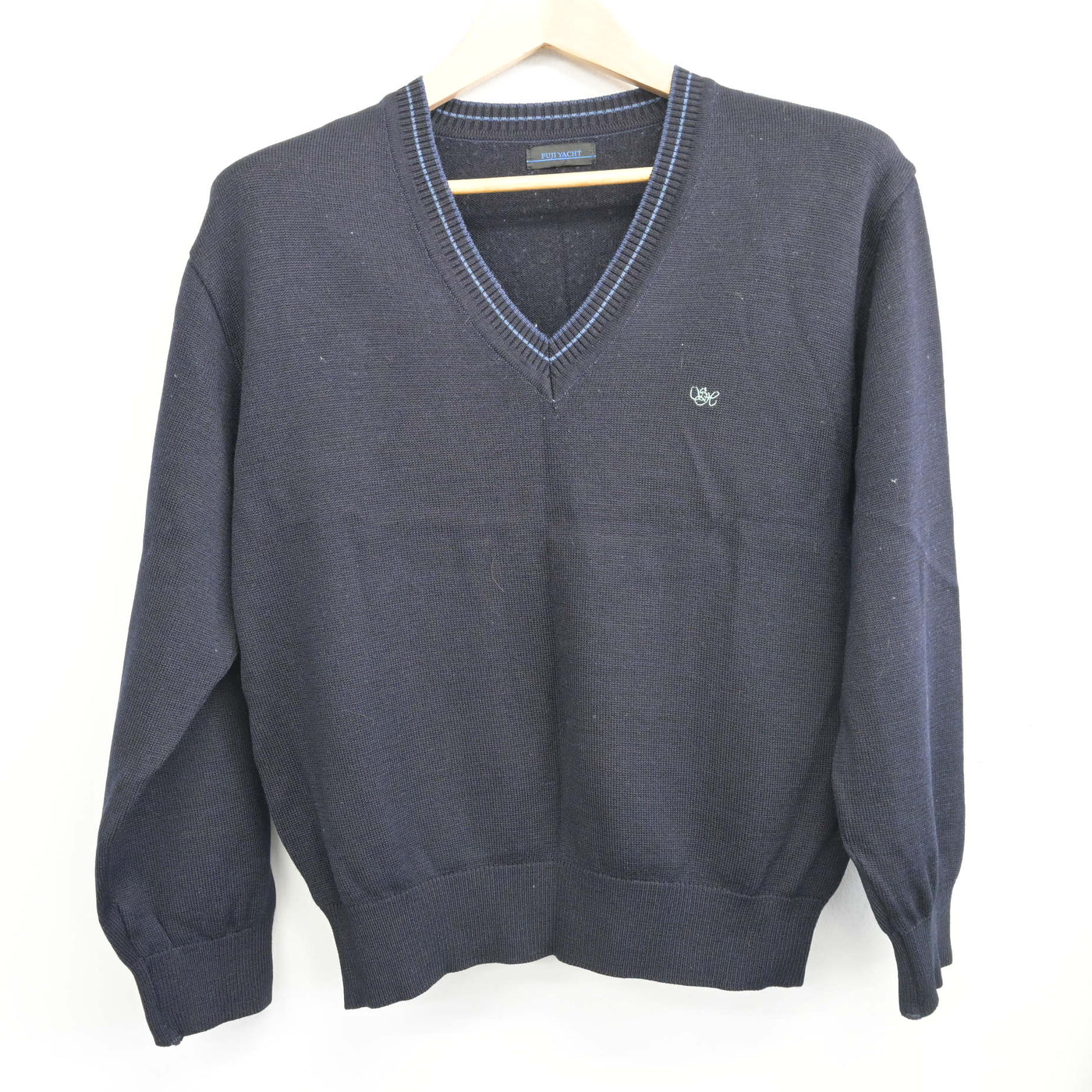 【中古】神奈川県 寒川高等学校 女子制服 3点 (ニット・スカート) sf098804