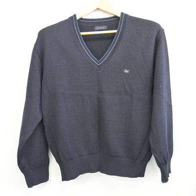【中古】神奈川県 寒川高等学校 女子制服 3点 (ニット・スカート) sf098804