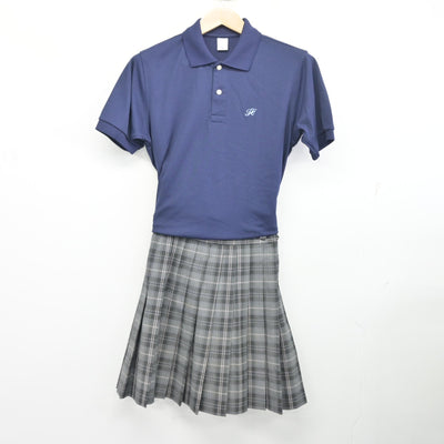 【中古】神奈川県 白鵬女子高等学校 女子制服 3点 (シャツ・シャツ・スカート) sf098808