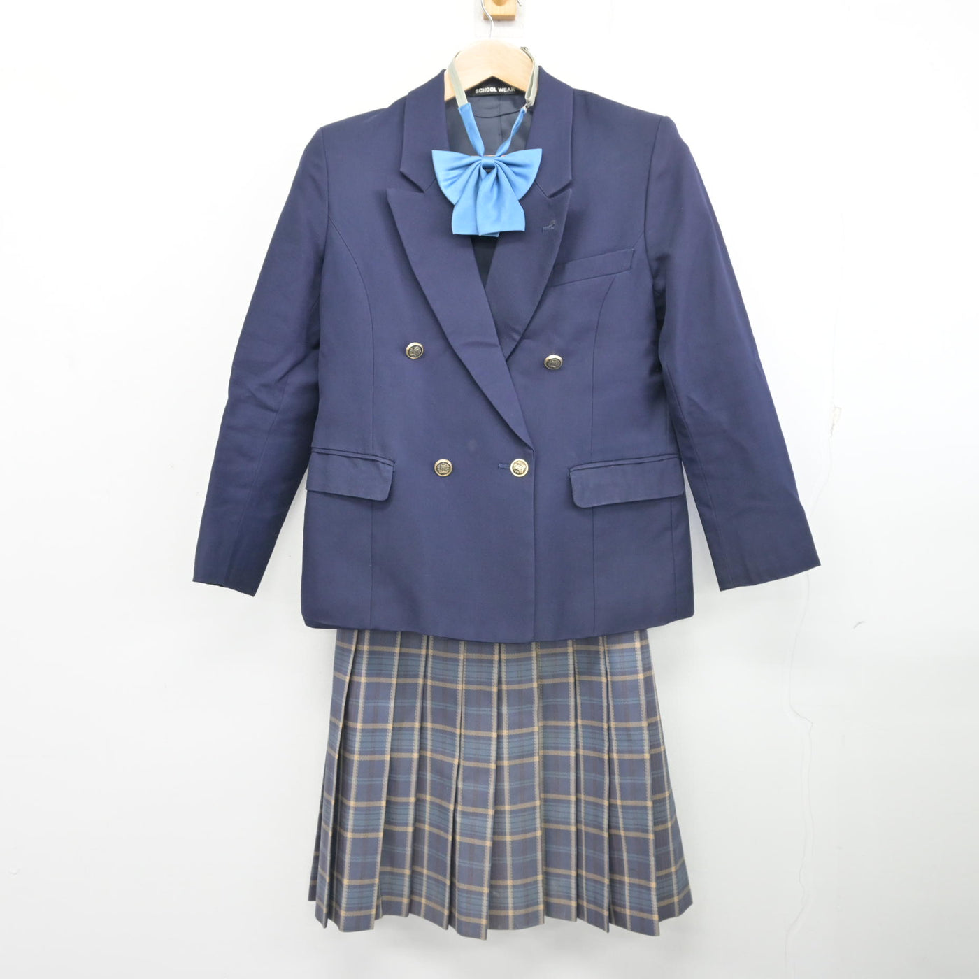 【中古】東京都 武蔵野北高等学校 女子制服 4点 (ブレザー・スカート) sf098811