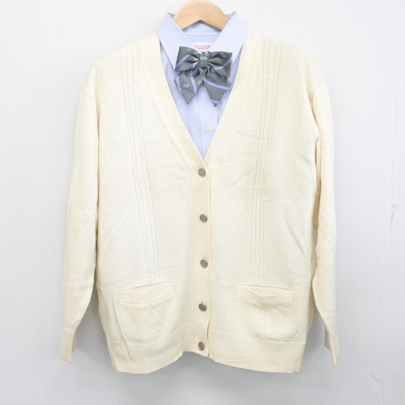 【中古】東京都 東京家政学院高等学校 女子制服 3点 (ニット・シャツ) sf098818