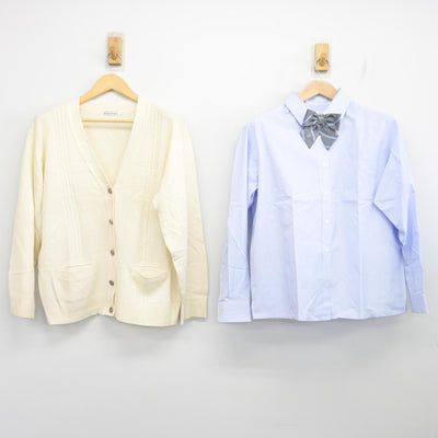 【中古】東京都 東京家政学院高等学校 女子制服 3点 (ニット・シャツ) sf098818