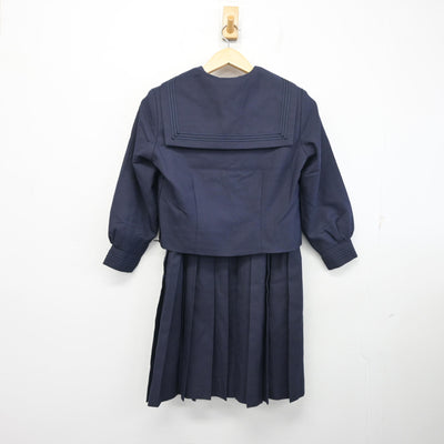 【中古】神奈川県 寒川中学校 女子制服 3点 (セーラー服・ジャンパースカート) sf098825