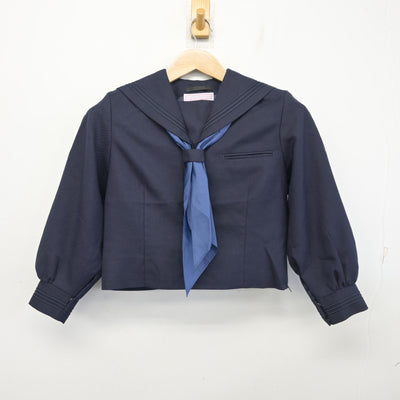 【中古】神奈川県 寒川中学校 女子制服 3点 (セーラー服・ジャンパースカート) sf098825