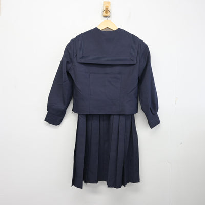 【中古】神奈川県 寒川中学校 女子制服 3点 (セーラー服・ジャンパースカート) sf098826