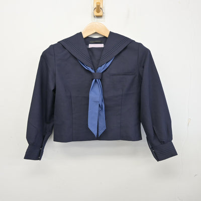 【中古】神奈川県 寒川中学校 女子制服 3点 (セーラー服・ジャンパースカート) sf098826