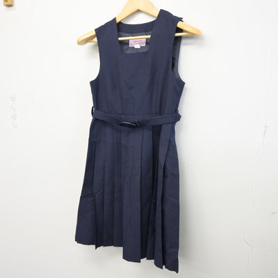【中古】神奈川県 寒川中学校 女子制服 1点 (ジャンパースカート) sf098827