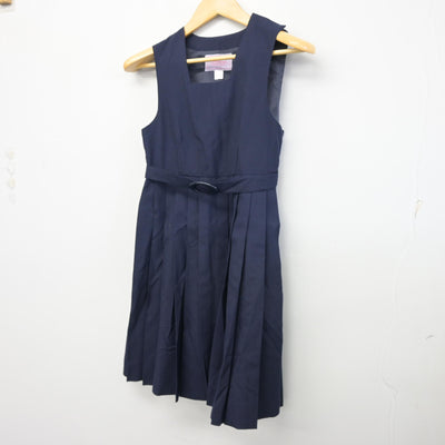 【中古】神奈川県 寒川中学校 女子制服 1点 (ジャンパースカート) sf098828