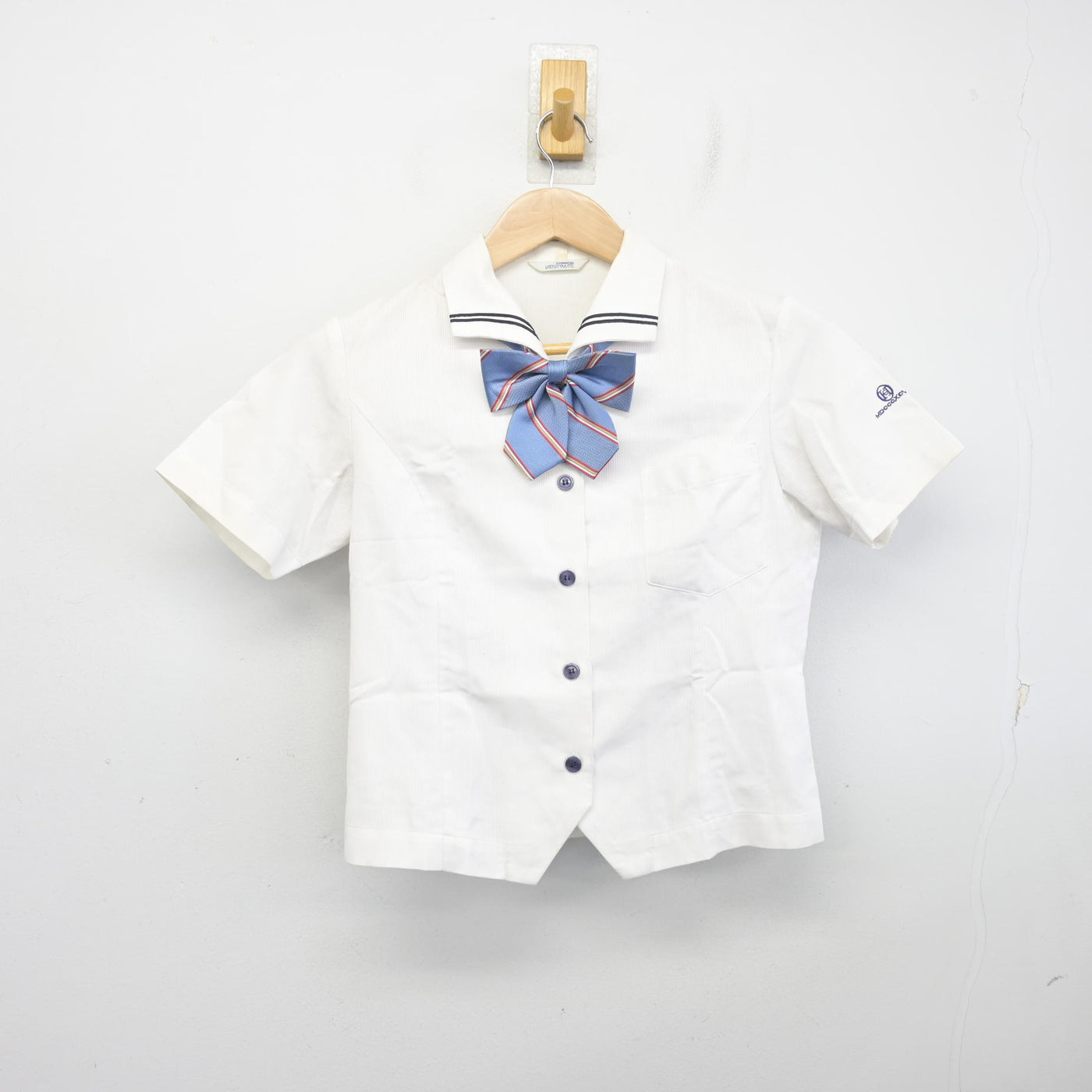 【中古】岡山県 岡山東商業高等学校 女子制服 3点 (ブラウス・スカート) sf098852