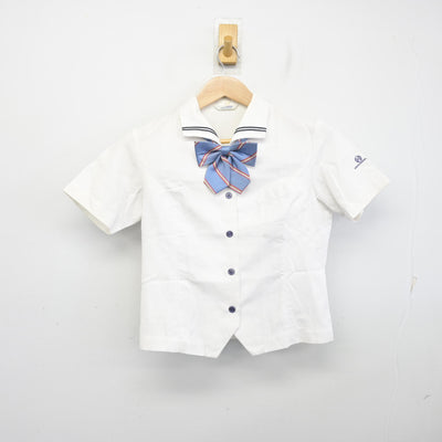 【中古】岡山県 岡山東商業高等学校 女子制服 3点 (ブラウス・スカート) sf098852