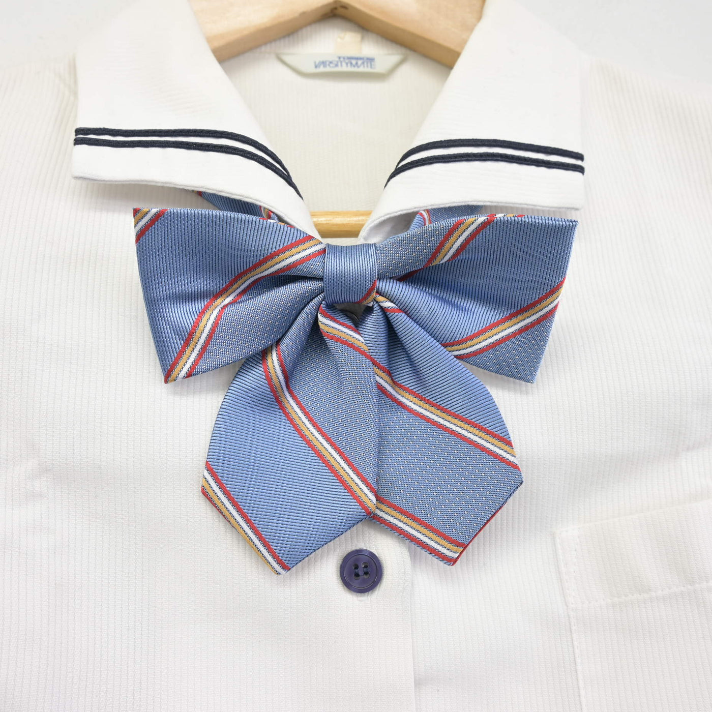 【中古】岡山県 岡山東商業高等学校 女子制服 3点 (ブラウス・スカート) sf098852
