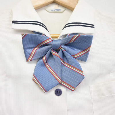 【中古】岡山県 岡山東商業高等学校 女子制服 3点 (ブラウス・スカート) sf098852