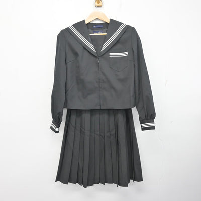【中古】愛媛県 川之江南中学校 女子制服 2点 (セーラー服・スカート) sf098866