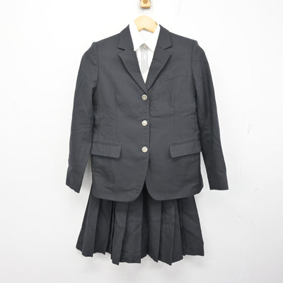 【中古】兵庫県 鳴尾高等学校 女子制服 3点 (ブレザー・シャツ・スカート) sf098899