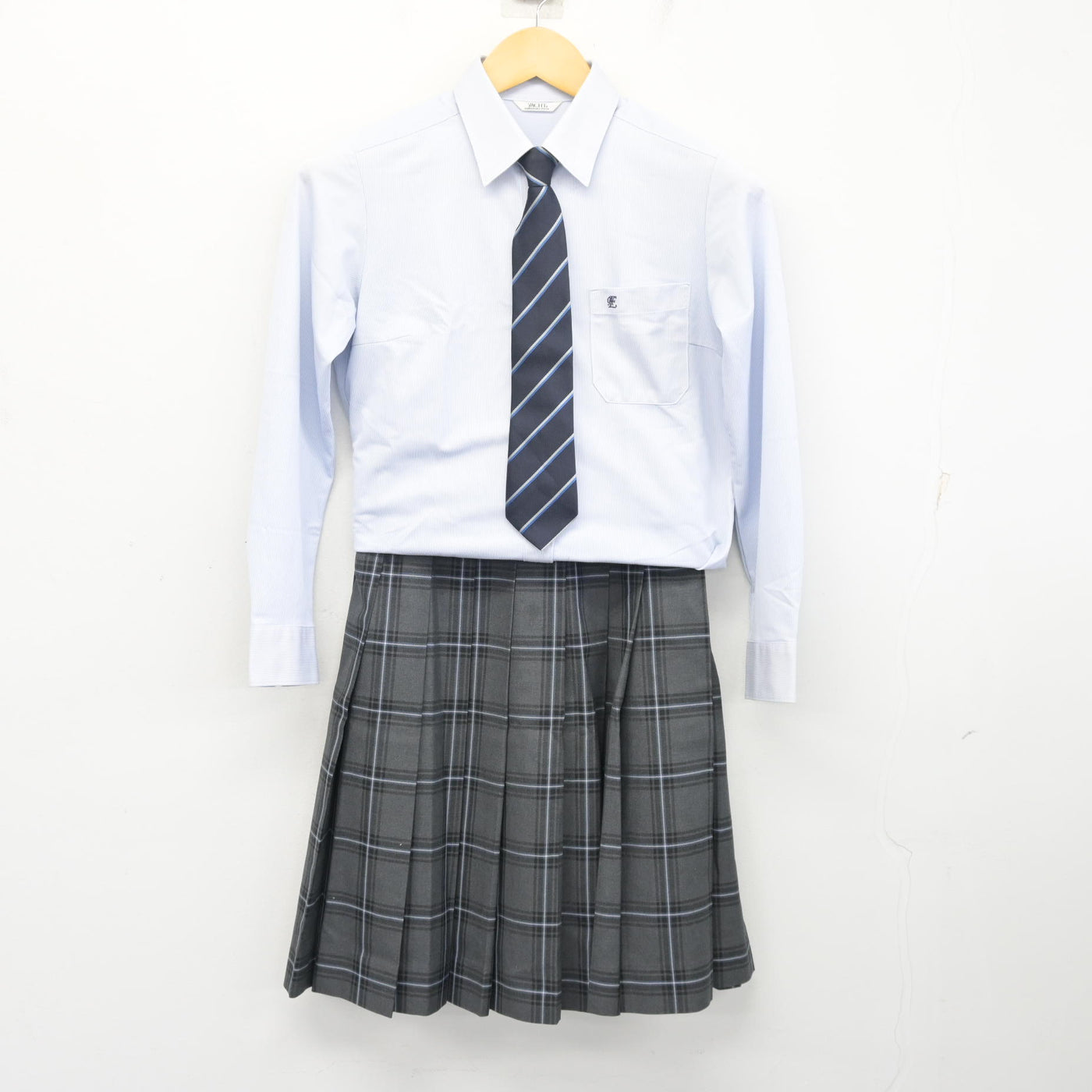 【中古】静岡県 浜松東高等学校 女子制服 4点 (ブレザー・シャツ・スカート) sf098916