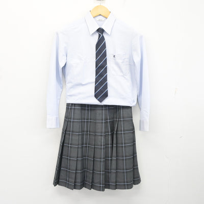 【中古】静岡県 浜松東高等学校 女子制服 4点 (ブレザー・シャツ・スカート) sf098916
