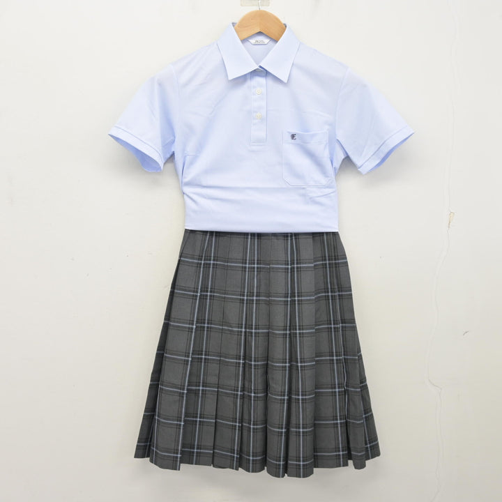 中古】静岡県 浜松東高等学校 女子制服 3点 (ニットベスト・シャツ