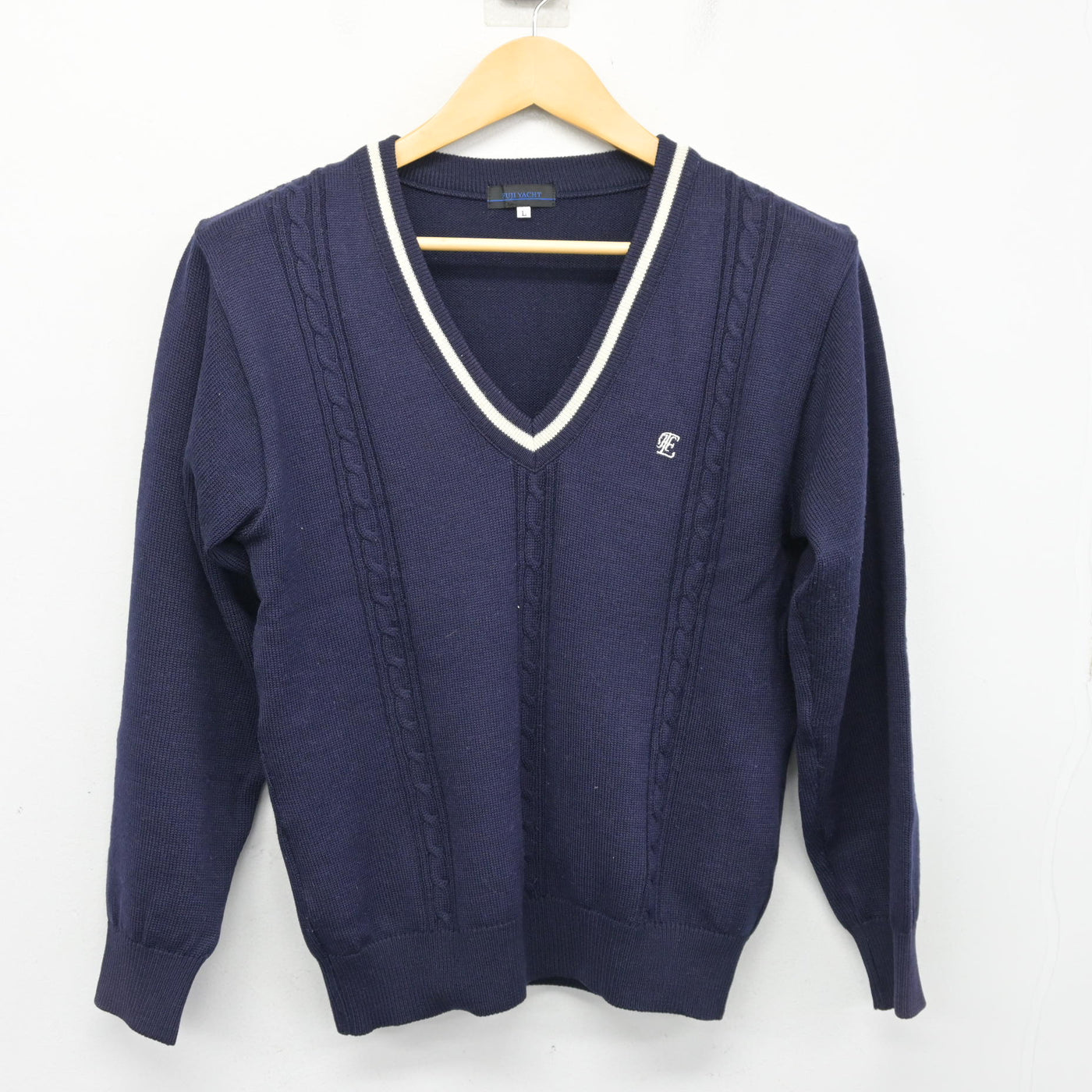 【中古】静岡県 浜松東高等学校 女子制服 2点 (ニット・シャツ) sf098918