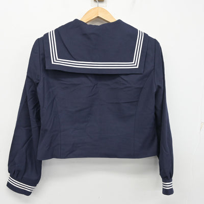 【中古】神奈川県 相模中学校 女子制服 3点 (セーラー服・ジャンパースカート) sf098920