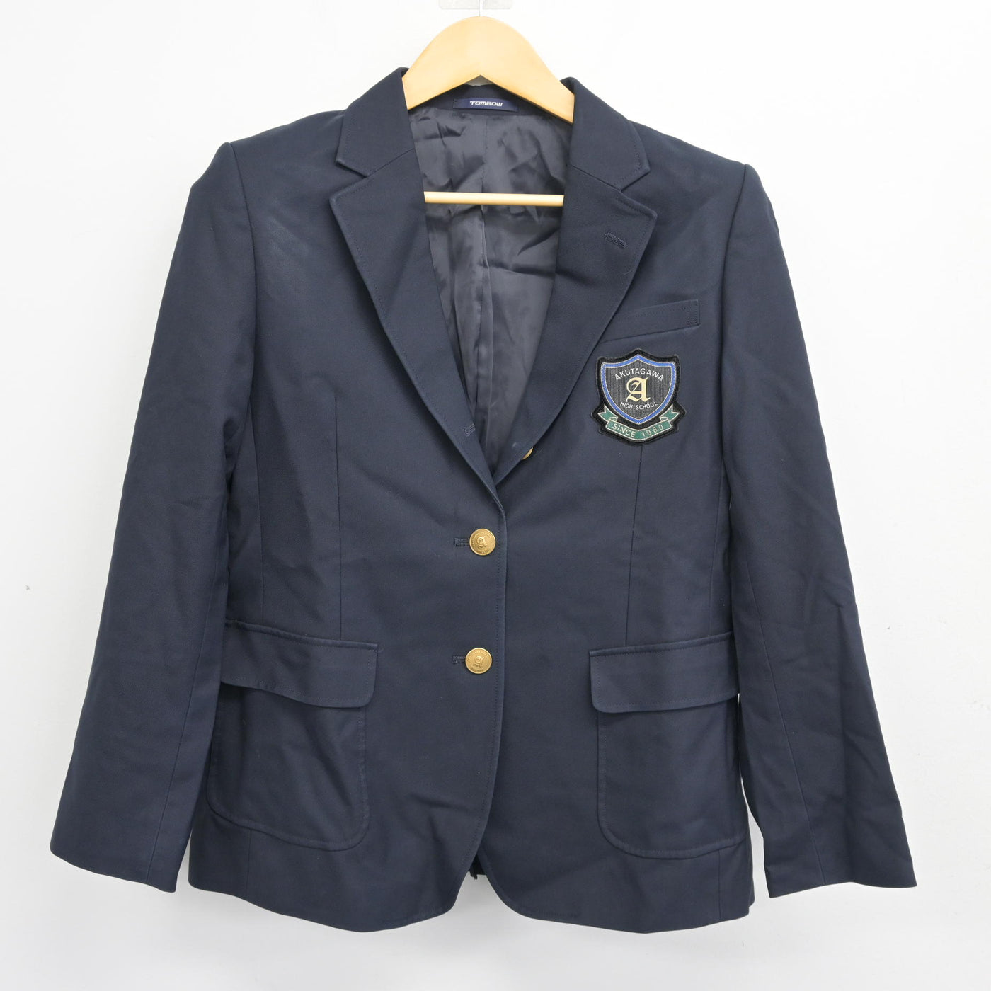 【中古】大阪府 芥川高等学校 女子制服 3点 (ブレザー・スカート) sf098930