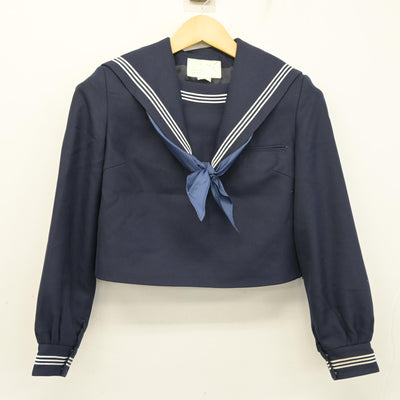 【中古】福岡県 野間中学校/旧制服 女子制服 3点 (セーラー服・ジャンパースカート) sf098936