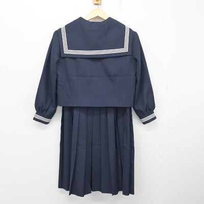 【中古】茨城県 取手第一中学校 女子制服 4点 (セーラー服・ジャンパースカート) sf098943