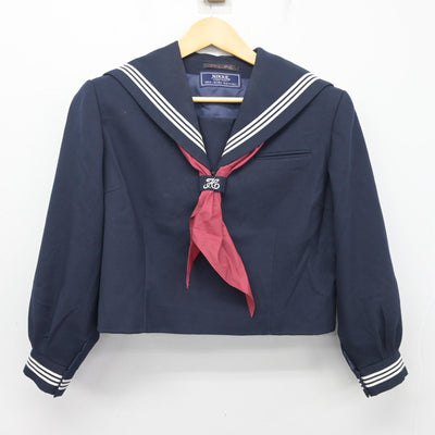 【中古】茨城県 取手第一中学校 女子制服 4点 (セーラー服・ジャンパースカート) sf098943