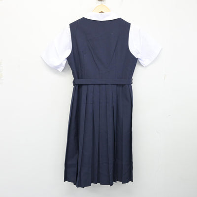 【中古】茨城県 取手第一中学校 女子制服 2点 (ブラウス・ジャンパースカート) sf098944