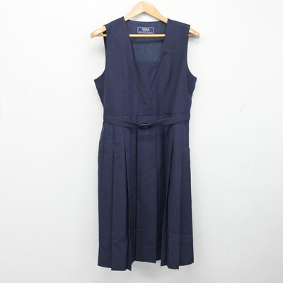 【中古】茨城県 取手第一中学校 女子制服 2点 (ブラウス・ジャンパースカート) sf098944
