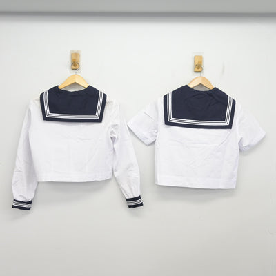【中古】東京都 駒場高等学校 女子制服 4点 (セーラー服・セーラー服・スカート) sf098946