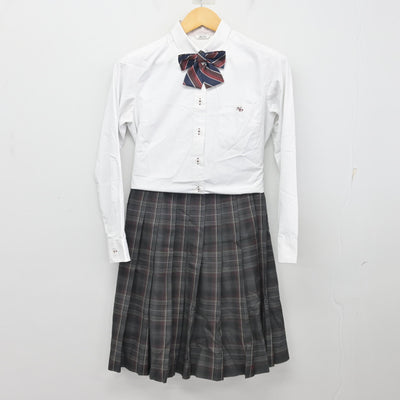【中古】新潟県 新潟第一高等学校 女子制服 4点 (ブレザー・シャツ・スカート) sf098947