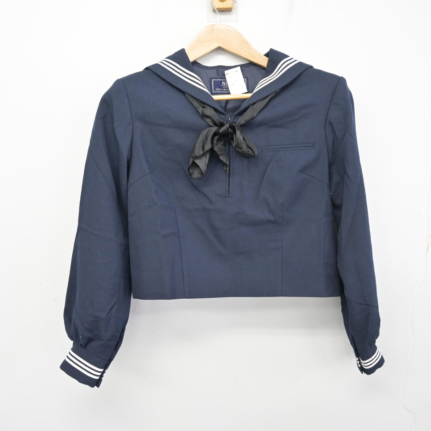 【中古】東京都 駒場高等学校 女子制服 3点 (セーラー服・スカート) sf098950