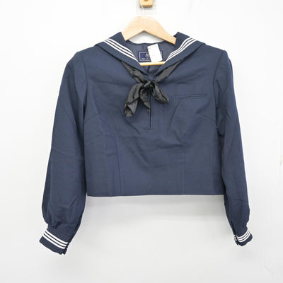 【中古】東京都 駒場高等学校 女子制服 3点 (セーラー服・スカート) sf098950