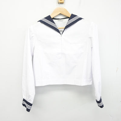 【中古】東京都 駒場高等学校 女子制服 2点 (セーラー服・スカート) sf098951