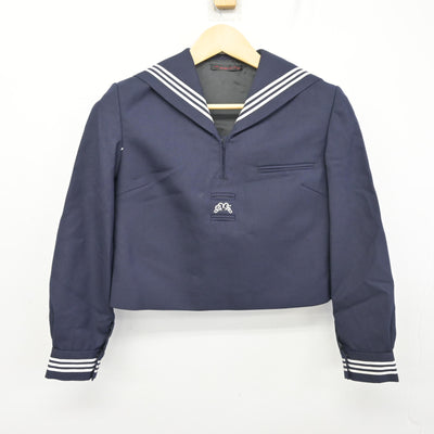 【中古】兵庫県 武庫川女子大学附属中学校・高等学校 女子制服 2点 (セーラー服・スカート) sf098975