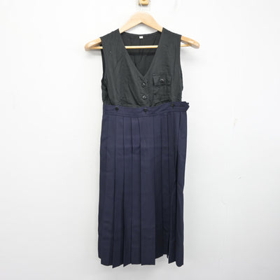【中古】兵庫県 武庫川女子大学附属中学校・高等学校 女子制服 2点 (セーラー服・スカート) sf098975