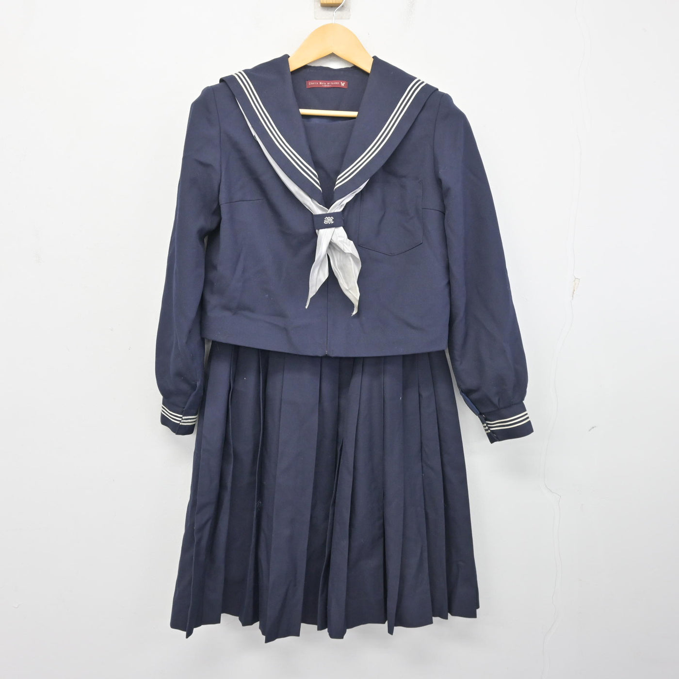 【中古】愛知県 名古屋市立丸の内中学校 女子制服 3点 (セーラー服・スカート) sf098979