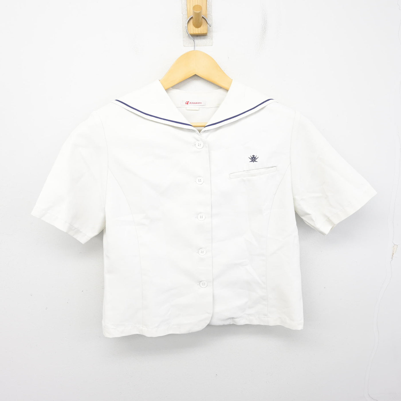 【中古】福岡県 北筑高等学校 女子制服 2点 (ニット・セーラー服) sf098988