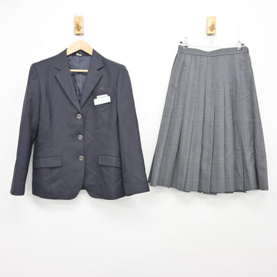 【中古】福岡県 引野中学校 女子制服 3点 (ブレザー・スカート・スカート) sf098991