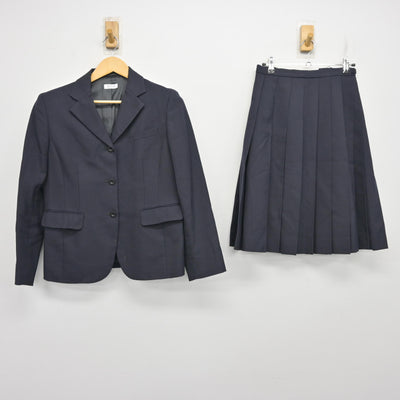 【中古】福岡県 中村学園女子高等学校 女子制服 2点 (ブレザー・スカート) sf098998