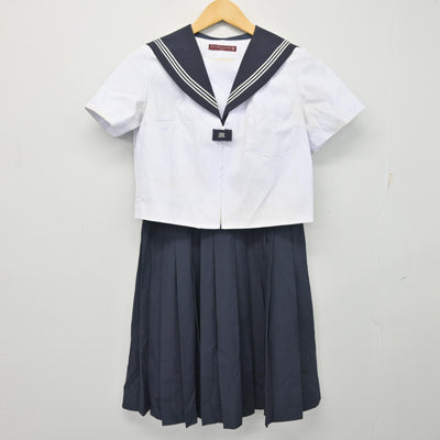 【中古】愛知県 丸の内中学校 女子制服 3点 (セーラー服・スカート) sf099004