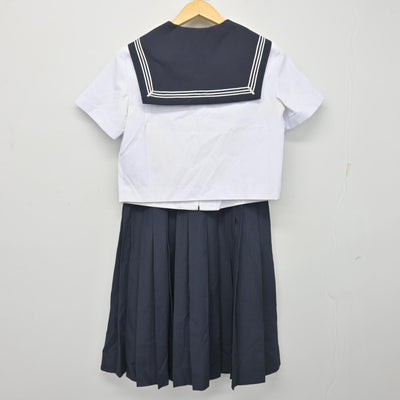 【中古】愛知県 丸の内中学校 女子制服 3点 (セーラー服・スカート) sf099004